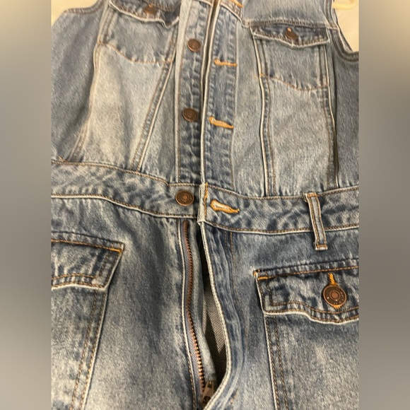 Women|Forever 21 Jean No Stretch Jumpsuit - Picture 5 of 9